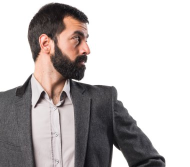 Adam izole arka plan