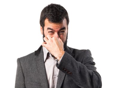 Adam izole arka plan