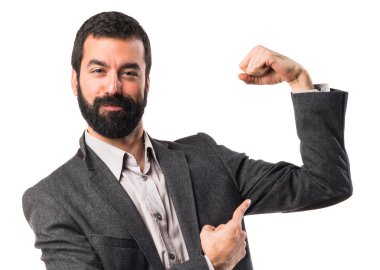 Adam izole arka plan