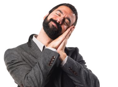 Adam izole arka plan