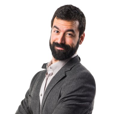 Adam izole arka plan