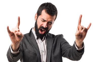 Adam izole arka plan