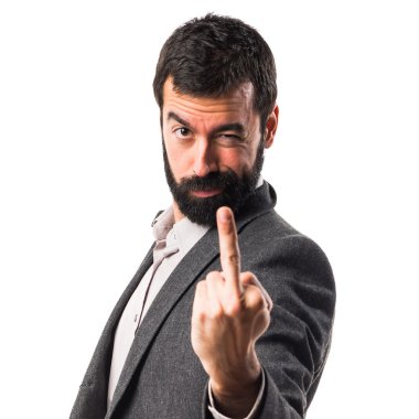 Adam izole arka plan