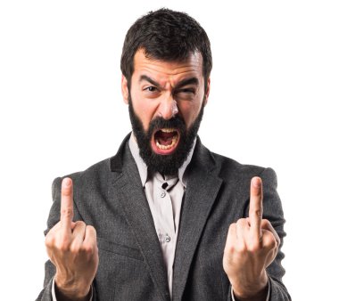 Adam izole arka plan