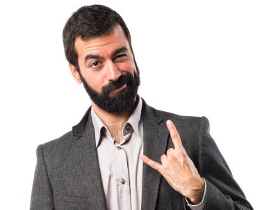 Adam izole arka plan