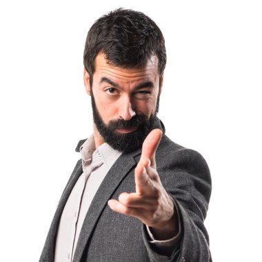 Adam izole arka plan