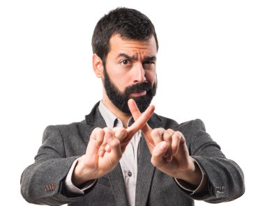 Adam izole arka plan