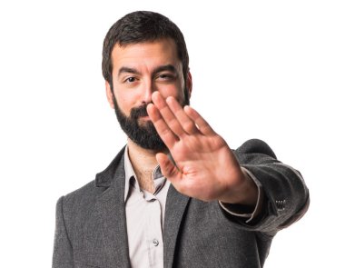 Adam izole arka plan