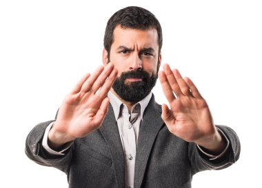 Adam izole arka plan