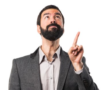 Adam izole arka plan