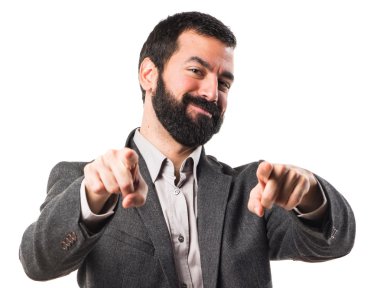 Adam izole arka plan