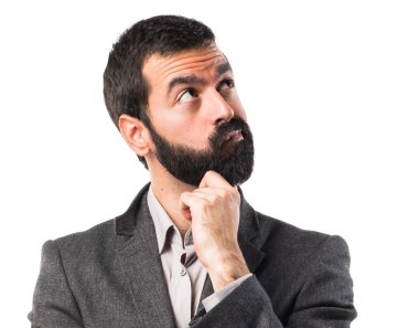 Adam izole arka plan