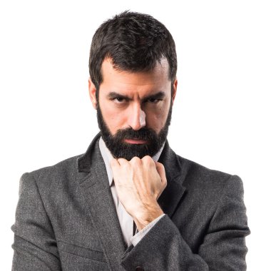 Adam izole arka plan