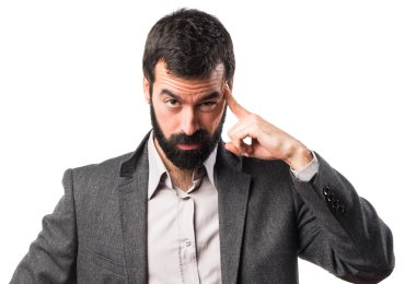 Adam izole arka plan