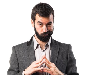 Adam izole arka plan