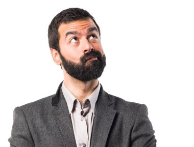 Adam izole arka plan