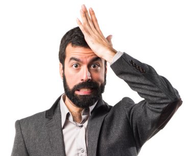 Adam izole arka plan