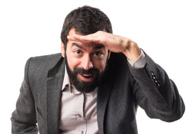 Adam izole arka plan