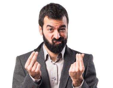 Adam izole arka plan