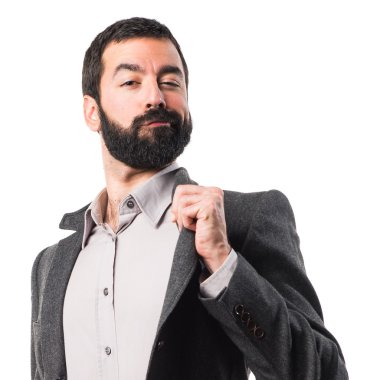 Adam izole arka plan