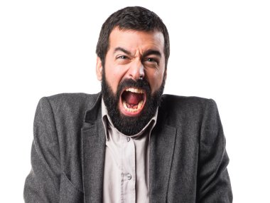 Adam izole arka plan