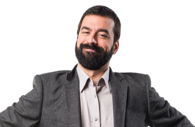 Adam izole arka plan