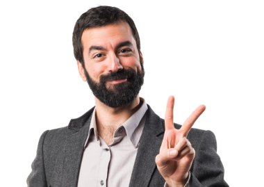 Adam izole arka plan