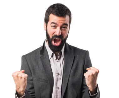 Adam izole arka plan