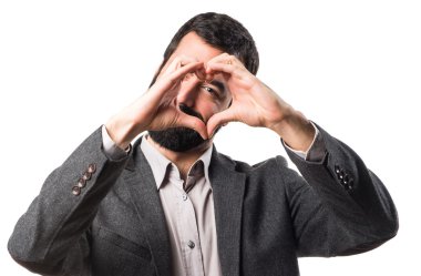 Adam izole arka plan