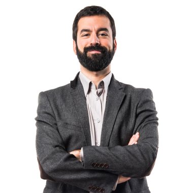 Adam izole arka plan