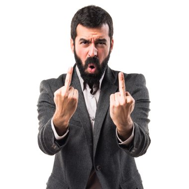 Adam izole arka plan