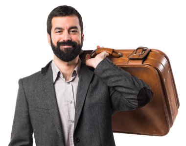 Adam izole arka plan