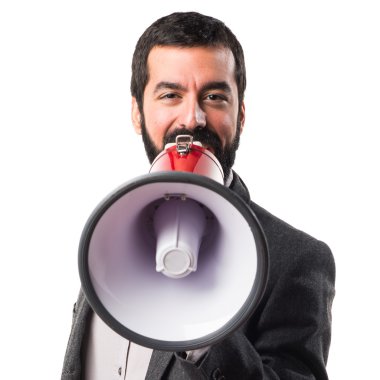 Adam izole arka plan