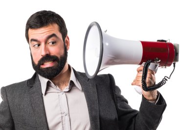 Adam izole arka plan