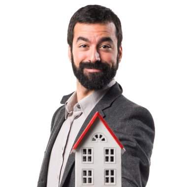 Adam izole arka plan