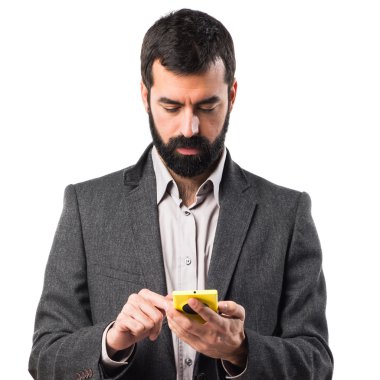 Adam izole arka plan