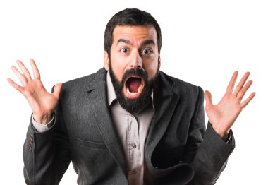 Adam izole arka plan