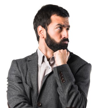 Adam izole arka plan