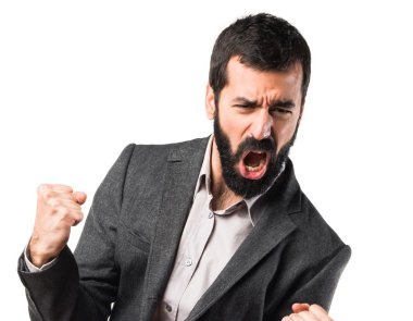 Adam izole arka plan