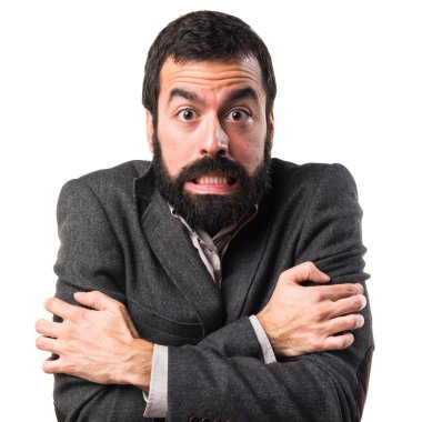 Adam izole arka plan