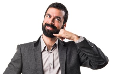 Adam izole arka plan