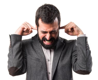 Adam izole arka plan