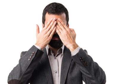 Adam izole arka plan