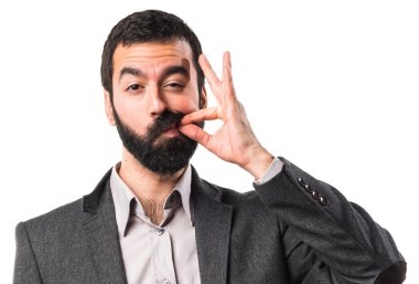 Adam izole arka plan