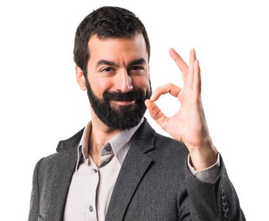 Adam izole arka plan