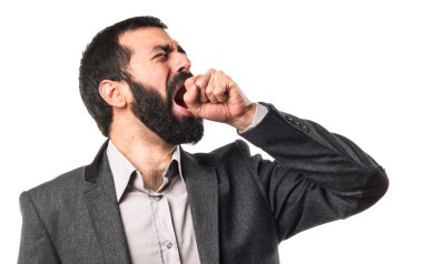 Adam izole arka plan