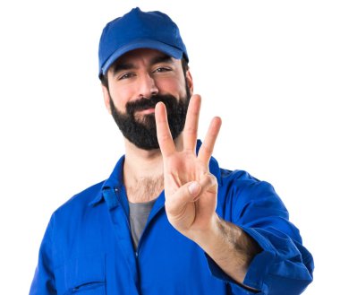 Adam izole arka plan