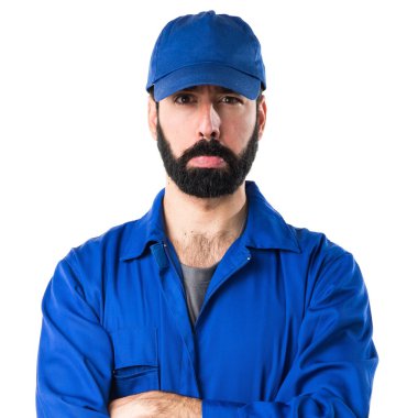 Adam izole arka plan