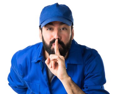 Adam izole arka plan