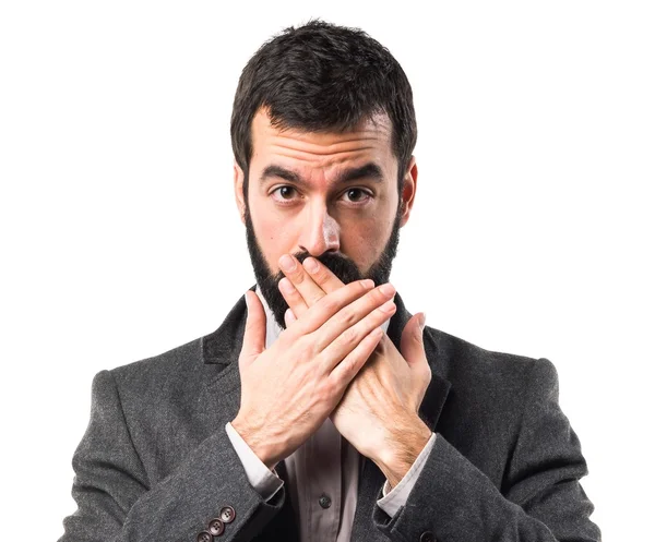 Hombre sobre fondo aislado — Foto de Stock